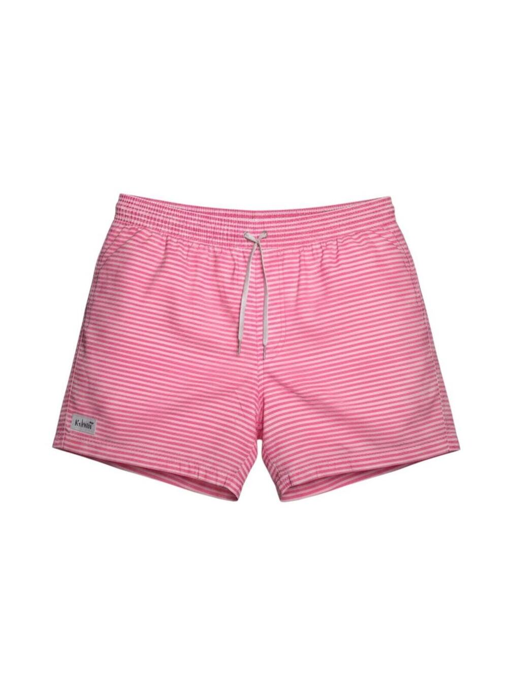Kulani Kinis Pink Striped Swim Shorts Board Shorts Extra Large